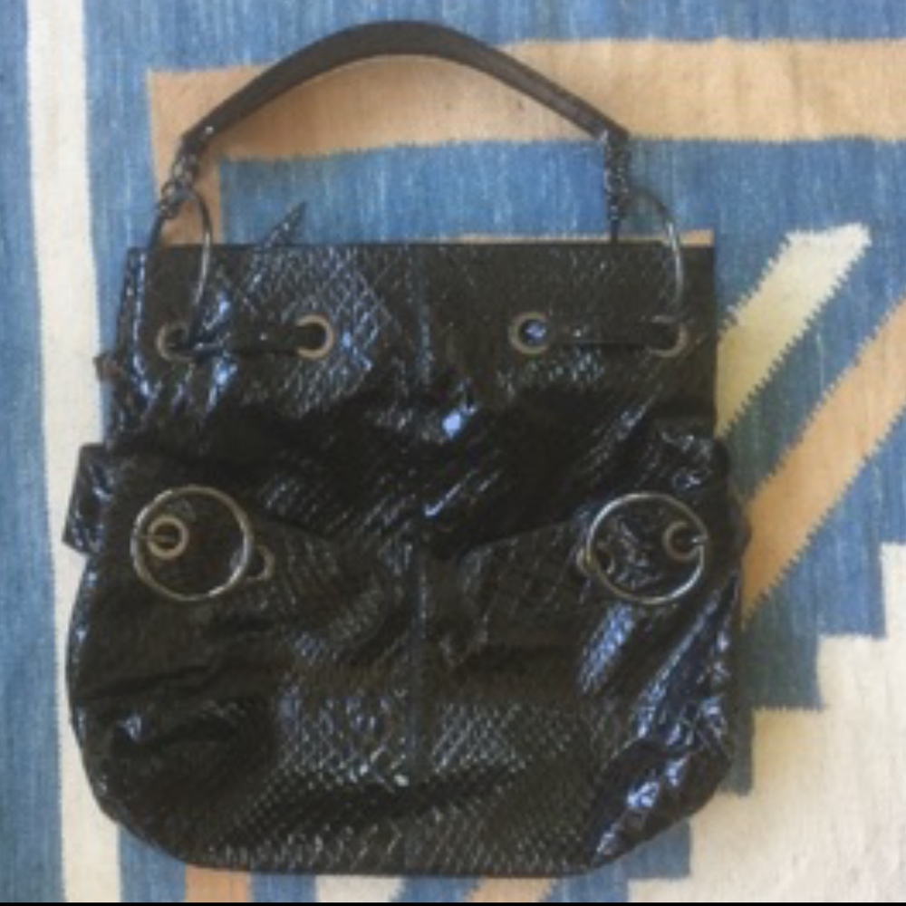 Big Buddha Faux Leather Snakeskin Pattern Bag NEW!
